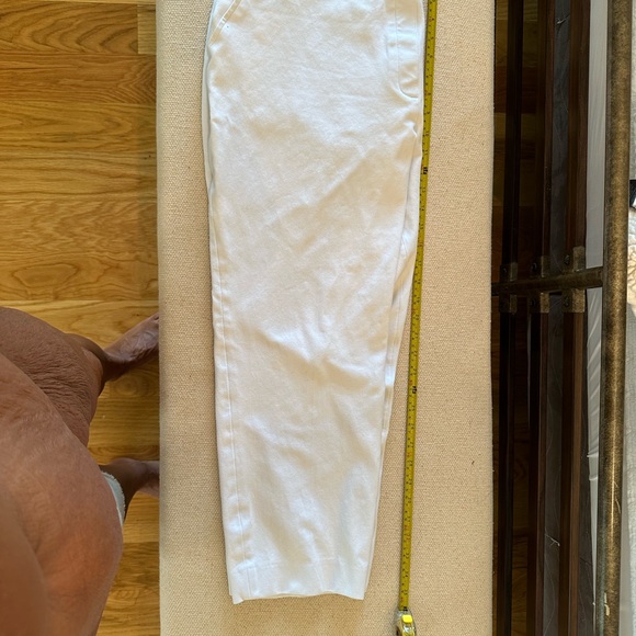 Spanx On-the-Go Slim Straight Ankle Pant Classic White Plus size 1X - Picture 4 of 6